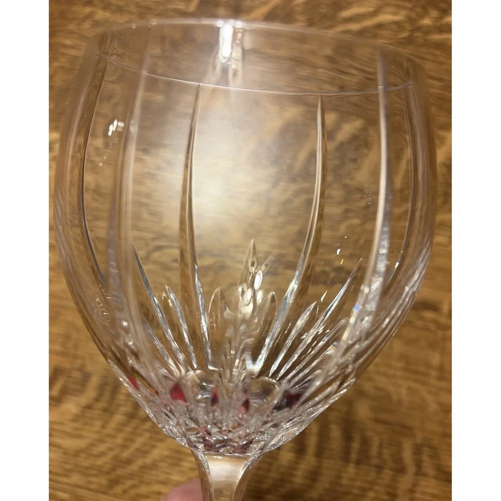 Mikasa Crystal Arctic Lights TWO Grand Goblets 9" - Picture 9 of 9